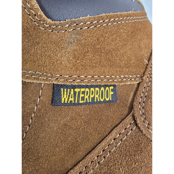 Brahma Steel Toe Work Boots Waterproof Genuine Leather Brown Men Size 10.5 - Picture 6 of 11